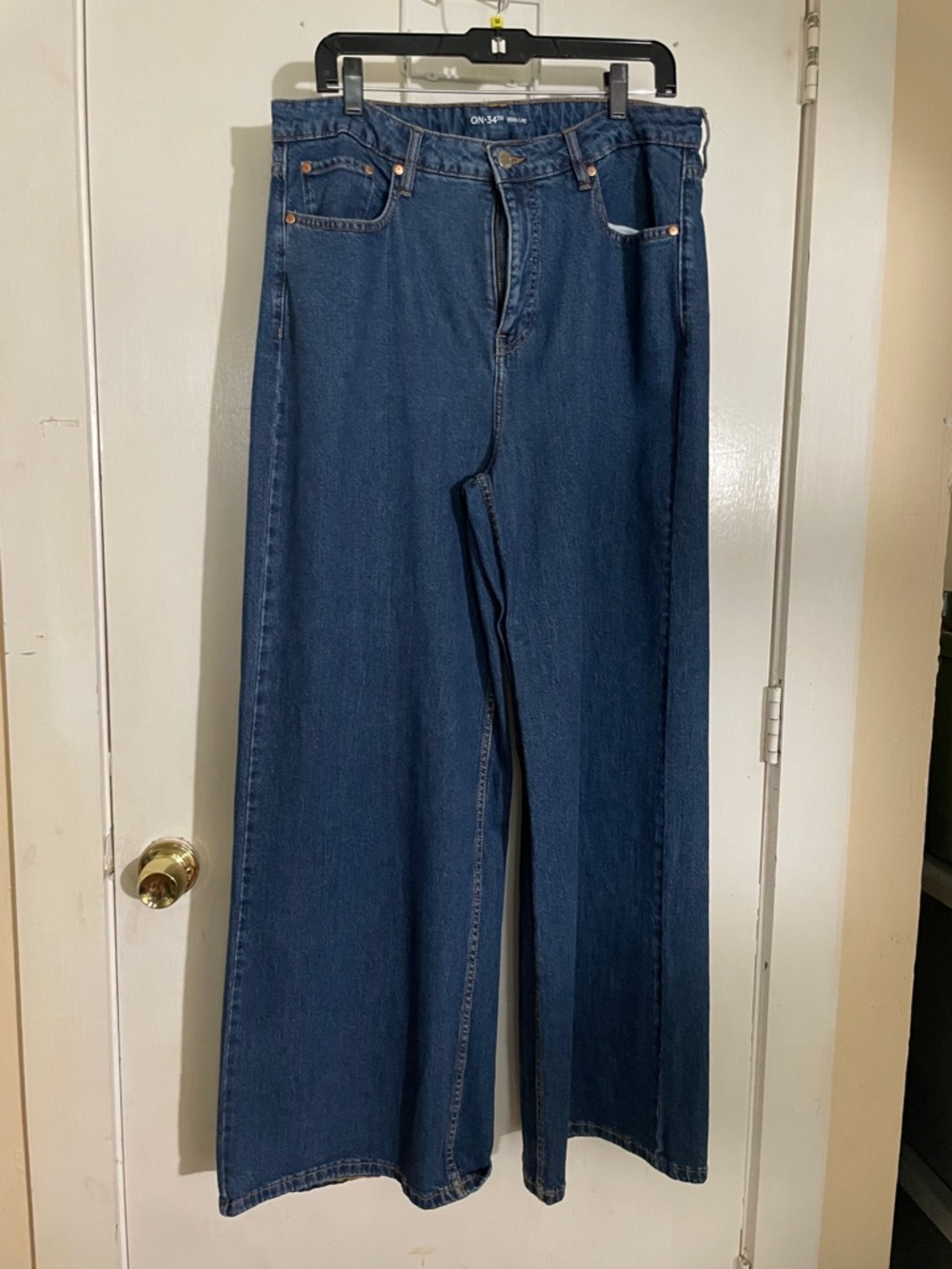 On 34th wide leg jeans